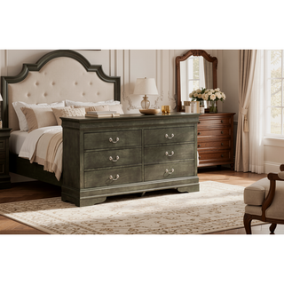 Sunvega Dark Brown Tufted Polyurethane Upholstered King Size Bed Frame