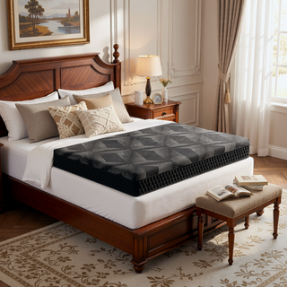 Sunvega Diamond Matrix Copper Cooling Hybrid Waterfall Top Mattress with Medium Feel