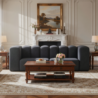 Sunvega Upholstered Tufted Accent Bench with Exquisite Backless Design for Modern Interiors
