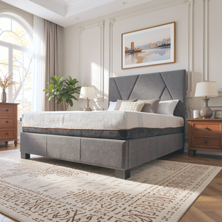 Sunvega 10 Inch Cooling Copper Infused Memory Foam Mattress with Plush and Support Layers