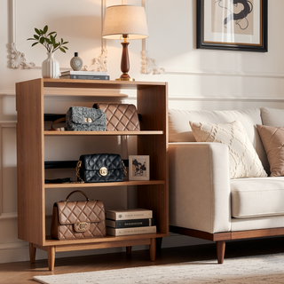 Sunvega Modular Oak Wall Mounted Wood Closet System with Ample Storage