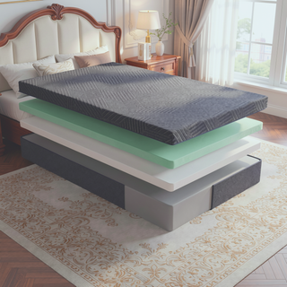 Sunvega 11-Inch Twin Size Green Tea Gel-Infused Memory Foam Mattress in a Box