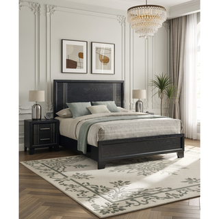 Sunvega Contemporary White Beige Finish Wooden Nightstand with Two Drawers