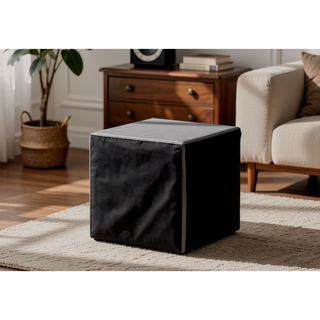 Sunvega Upholstered Grey Leather Look Nightstand with Two Storage Drawers