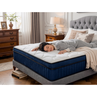 Sunvega 10 Inch King Size Cooling Gel Memory Foam Hybrid Mattress with Pocket Springs