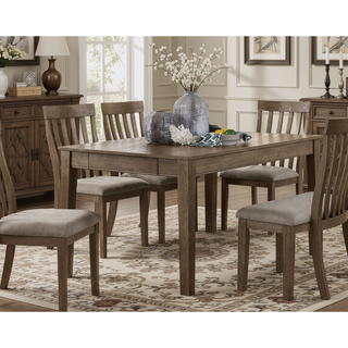 Sunvega Gray Fabric Upholstered 1pc Bench with Wood Frame for Dining Room