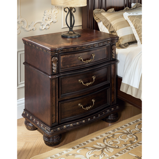 Sunvega Monte Carlo Dark Brown Nightstand with Dovetail Drawer Construction