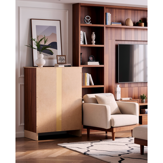 Sunvega Wenge Nightstand With Sleep Design For Bedroom Storage