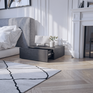 Sunvega Floating Nightstand with Spacious Drawer and Sleek Wall-Mounted Design