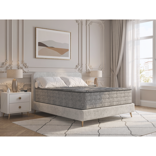 Sunvega 14 Inch Quilted Full Mattress with Cooling Ice Cover and Copper Gel