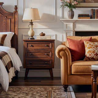 Sunvega Curved California Walnut Chest with Nordic Legs and 3 Drawers