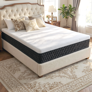Sunvega Copper Cooling Firm Feel 12" Hybrid Waterfall Top Mattress Twin XL