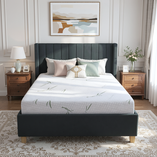 Sunvega 10-Inch Dual Layer Memory Foam Mattress with Bamboo Infused Cover King