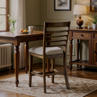Sunvega Light Brown Finish Wooden Counter Height Dining Table Set with Bench