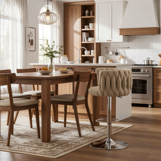 Sunvega 360 Degree Swivel Adjustable Counter Height Bar Stools Set of 2