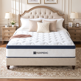 Sunvega 10 Inch Queen Size Memory Foam Hybrid Mattress with Cooling Space Cotton