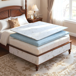 Sunvega 10-Inch Dual Layer Gel Infused Memory Foam Mattress with Bamboo Cover