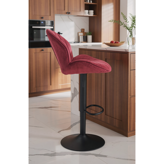 Sunvega Adjustable Bar Stools Set of 2 with Back and Footrest for Kitchen Pub