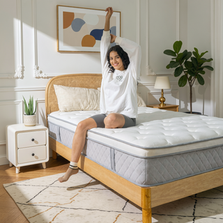 Sunvega Cooling Gel Memory Foam Hybrid Mattress with Medium Firmness for Individual Pocket Spring