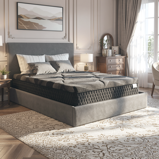 Sunvega Diamond Matrix Copper Cooling Hybrid Waterfall Top Mattress with Medium Feel