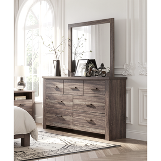 Sunvega Contemporary Weathered Grey Finish Wooden Nightstand with 2 Drawers