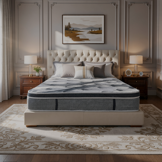 Sunvega Plush Euro Top Hybrid Pocket Coil Full Size Mattress in a Box