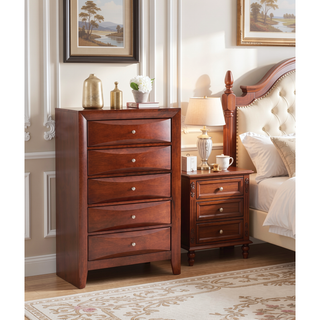 Sunvega Dark Brown Tufted Polyurethane Upholstered King Size Bed Frame