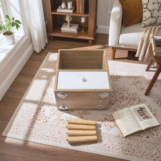 Sunvega Mid-Century Modern Wood Nightstand Set with Drawer and Shelf for Bedroom