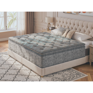 Sunvega 12 Inch Euro Top Mattress with Cooling Gel Foam and Plush Comfort