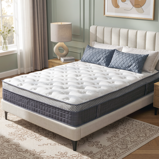 Sunvega 10 Inch Full Size Breathable Cooling Gel Memory Foam Hybrid Mattress