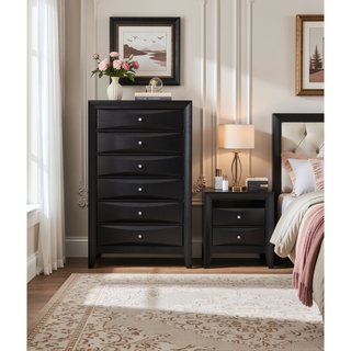 Sunvega Dark Brown Tufted Polyurethane Upholstered King Size Bed Frame