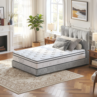 Sunvega 10 Inch Twin Size Hybrid Mattress with Individually Pocketed Innerspring