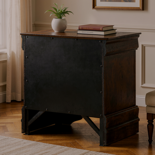 Sunvega Demetra Cappuccino 2-Drawer Nightstand with Bail Handle and Tapered Legs