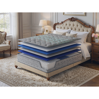Sunvega 13" Plush Hybrid Mattress with Cooling Technology and 700 Pocketed Coils