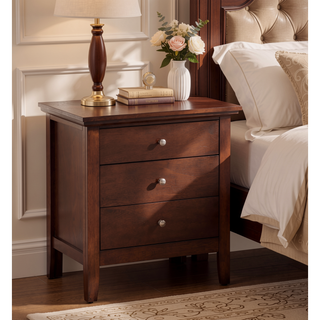 Sunvega Dark Brown Tufted Polyurethane Upholstered King Size Bed Frame