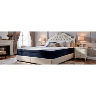 Sunvega Hybrid Plush Queen Mattress with Pocketed Coils and Cooling Fabric
