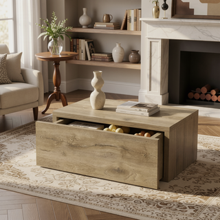 Sunvega Modern Wall-Mounted Floating Nightstand with Spacious Drawer and Generous Top Surface