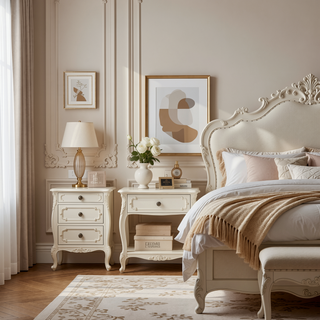 Sunvega Karis Beige Upholstered Accent Bench with Leatherette Straps and Nailhead Studs