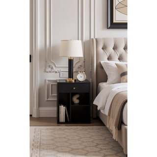 Sunvega Dark Brown Tufted Polyurethane Upholstered King Size Bed Frame