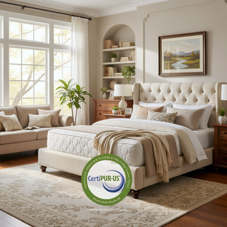 Sunvega Diamond Matrix Copper Cooling Hybrid Waterfall Top Mattress with Medium Feel