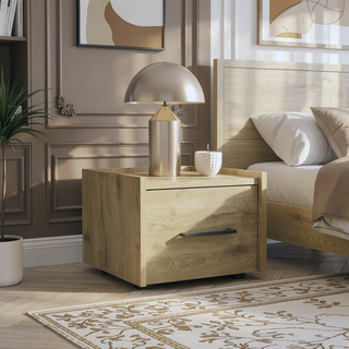 Sunvega Floating Nightstand with Handy Drawer and Surface for Bedroom Storage