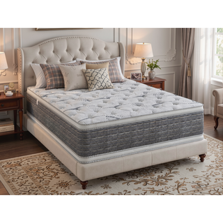 Sunvega 14.5" King Size Two Sided Pillow Top Mattress with Bamboo Fabric