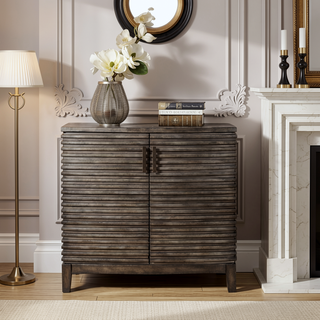 Sunvega Fully Assembled 2 Door Accent Chest with Interior Shelf