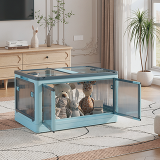 Sunvega Stackable Storage Bins with Wheels, Lids, and Collapsible Design