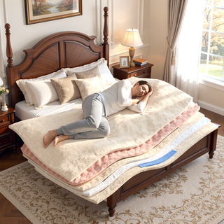 Sunvega 10 Inch Full Size Breathable Cooling Gel Memory Foam Hybrid Mattress