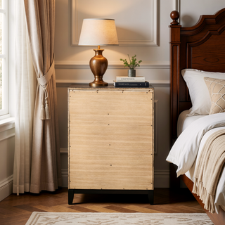 Sunvega Gregory Grey Oak 5-Drawer Chest for Contemporary Interiors with Sleek Hardware