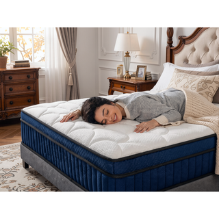 Sunvega 10 Inch King Size Cooling Gel Memory Foam Hybrid Mattress with Pocket Springs