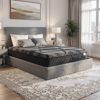 Sunvega Diamond Matrix Copper Cooling Hybrid Waterfall Top Mattress with Medium Feel