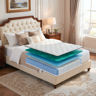 Sunvega Diamond Zen 11 Inch Medium Feel Memory Foam Hybrid Mattress with Euro-Top