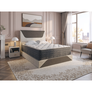 Sunvega 13.5" Thick Full Size Plush Two Sided Mattress with Bamboo Fabric